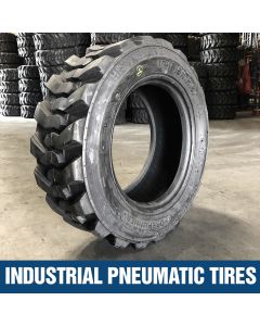 Heavy-Duty 10-16.5 Skid Steer Tires - Set of 2