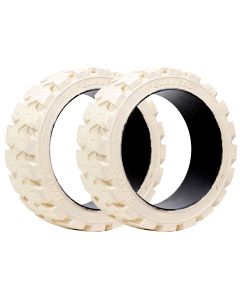 Durable Non-Marking Solid Tires | 21X7X15 | Set of 2
