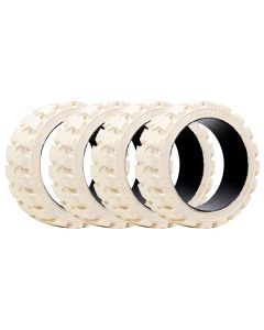 Duramax Solid Presson Tires - Non-Marking, Set of 4