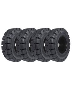 Heavy-Duty 750-16 MD Solid Tire Set with Steel Wheels