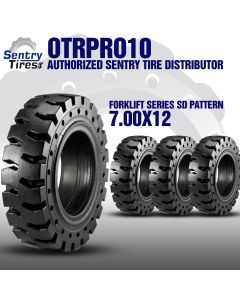 Solid Forklift Tire 7.00-12 Sentry SD Pat.
