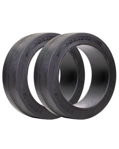 Durable Sentry Smooth Solid Pneumatic Tires - Set of 2