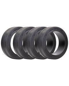 Smooth Solid Pneumatic Tire 16X5X101/2 - Set of 4