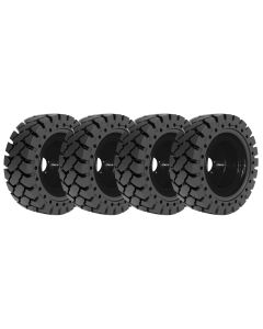 Solid Skidsteer Tires & Wheels Set - 10-16.5 Sentry ND