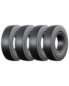 Durable Skidsteer Tires 12-16.5 | Set of 4 Solid Pneumatics