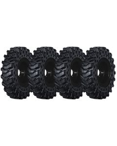 Heavy-Duty Skidsteer Tires & Wheels Set | 4 Pack