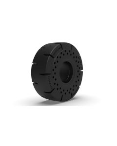 10-16.5 Sentry Tire Dureaco V2D Tread Skidsteer Solid Pneumatic Tire and Wheel (30x10-16)